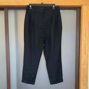 Nili Lotan Wool Black Pinstripe Pants NWOT